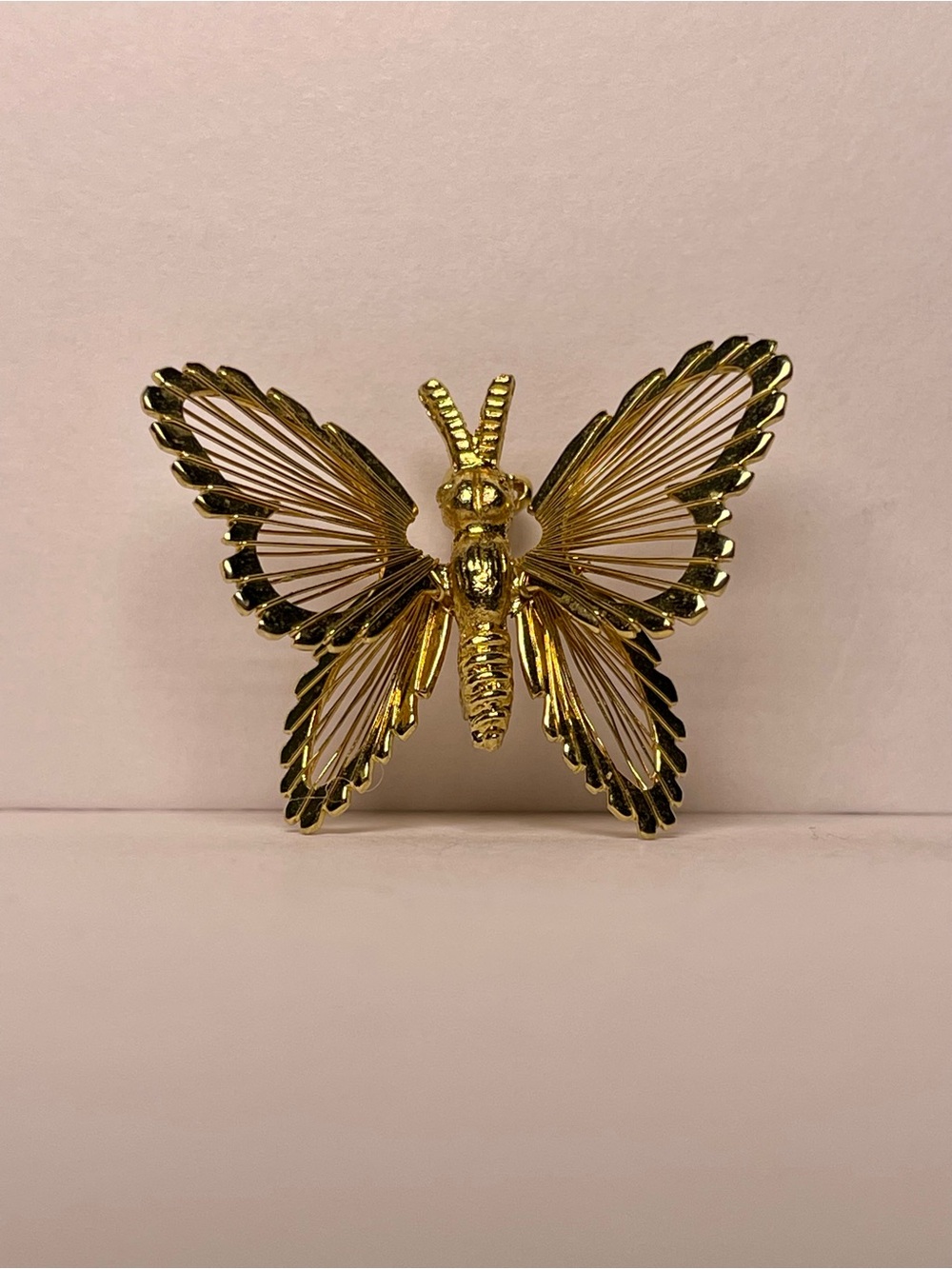 Monet Gold Butterfly Brooch